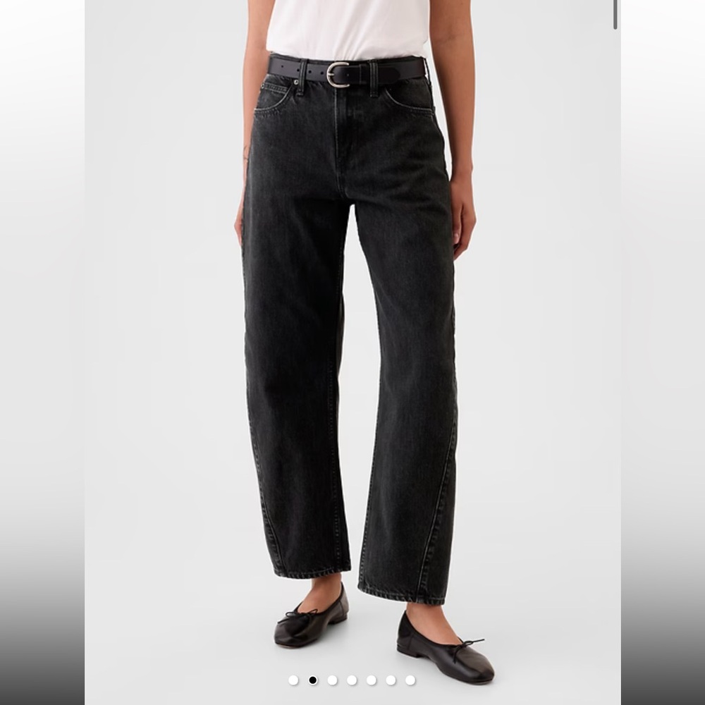 GAP High Rise Barrel Jeans